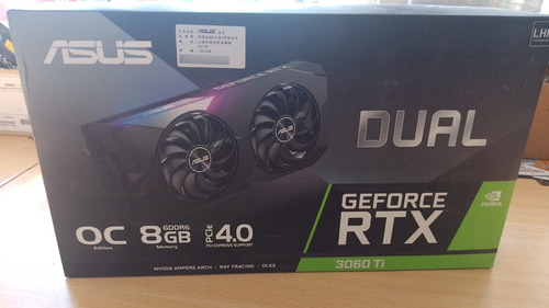 Asus Geforce Rtx 3060 Ti 8gb Gddr6 Dual Oc Usada Impecable