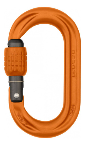 Mosquetón Dmm Oval Mini Rosca Rapel Rescate Cañonismo Orange Color Naranja claro