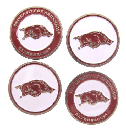 Arkansa Razorbacks Pelota Golf Marcador 4-pack