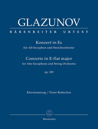 Glazunovalto Saxophone Concertopulgadae-flat Major, Op. 109