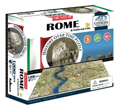 4d Cityscape Rome Y Ciudad Del Vaticano Time Puz