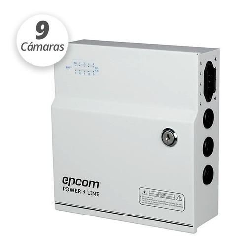 Fuente De Poder Pro Para Camaras 12v 8 Amp Epcom 8 Salidas