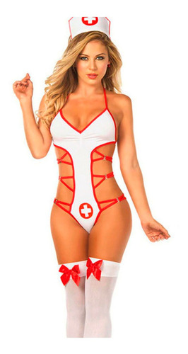 Disfraz Enfermera Sexy Disfraz Erotico Mujer Con Medias