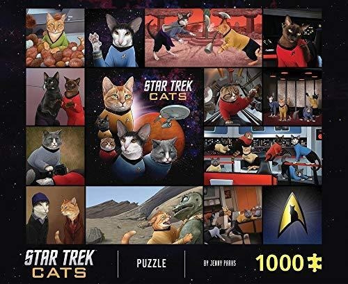 Chronicle Books Star Trek Cats - Puzzle (1000 Piezas), Diseñ