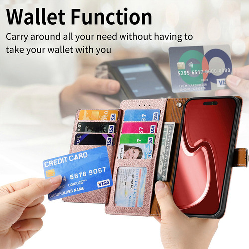 . Funda De Piel Tipo Cartera For Teléfono Zte Libero Axon .