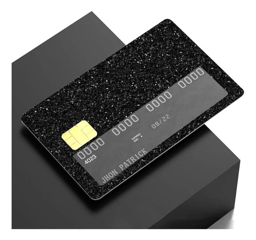 Etiqueta Engomada De La Tarjeta Bancaria Piel De Las