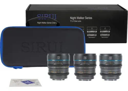 SIRUI Night Walker 24/35/55 マイクロフォーサーズ Kit Lente Sirui Night Walker (24, 35,55mm Rf-mount) | Parcelamento