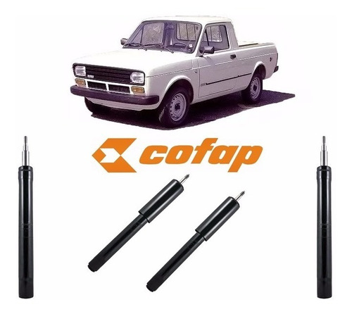 Kit Amortecedor Diant + Tras Fiat 147 Pick-up 76 À 87 Cofap