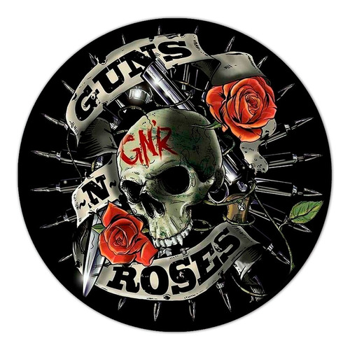 #938 - Cuadro Decorativo Vintage Guns 'n Roses Rock Música 