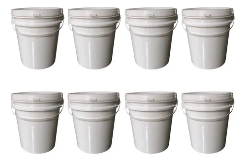 comprar Balde Para Mantimentos 10 Litros Alça Plástica - 8 Pçs