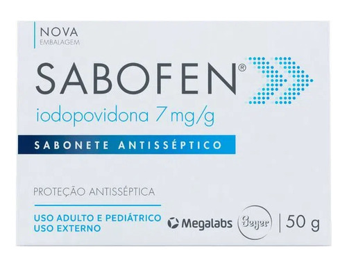 Sabonete Barra Antisséptico Sabofen Caixa 50g