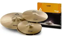 Comprar Set de platillos Stagg Ask 14 16 20 Chimbal Crash Ride con kit