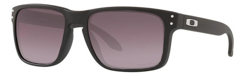 Óculos De Sol Oakley Holbrook Matte Black Gradient Grey Cor Preto Cor da lente 24k