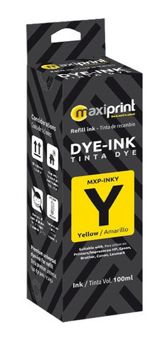 Tinta Maxiprint Para Recargar Hp/epson/canon Amarillo 100ml