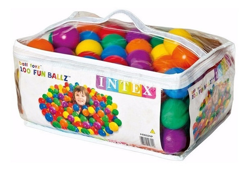 Imagen 1 de 2 de Pelotitas Plasticas P/ Pelotero Pelotas X100 Uni Intex Cuota