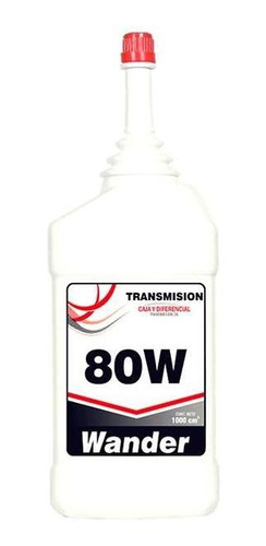 Aceite Lubricante Transmision 80w  Wander X 1 Lt X 6 Un.