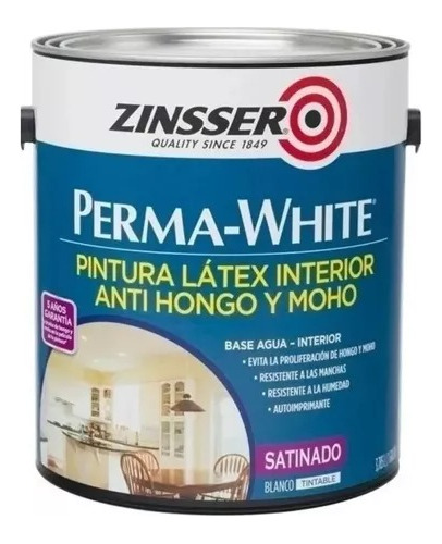 Perma White Latex Antihongo Antimoho Blanco X 1 - New Life