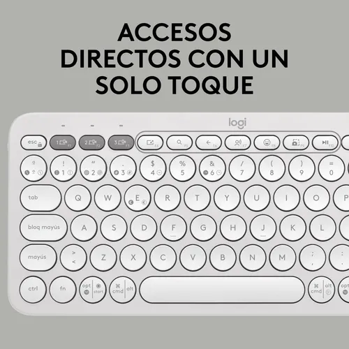 Logitech Pebble Keys 2 K380s Teclado Bt Multi-device Blanco