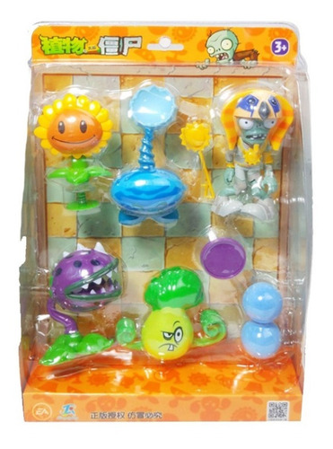 Imagen 2 de 8 de Plantas Vs Zombies Set De Figuras Coleccionable - 686-45
