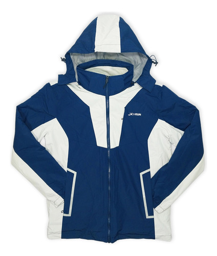 Campera I-run Rompeviento Desmontable Reversible Hombre