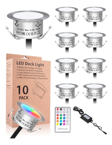 Sararoom Kit Luz Led Rgbw Regulable Para Cubierta 10 Emp