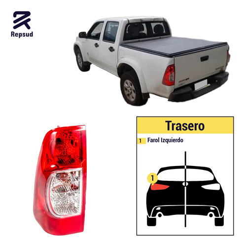 Farol Trasero Izq Rojo Chevrolet Dmax 2011-2014 Con Soq