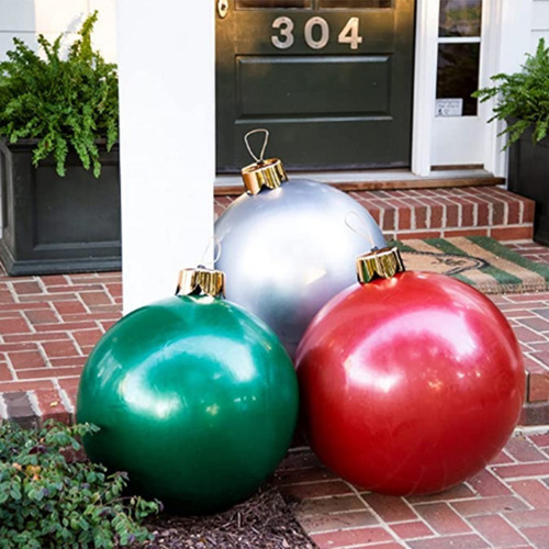 2 Piezas De Decoración De Bolas De Navidad Grandes For Deco