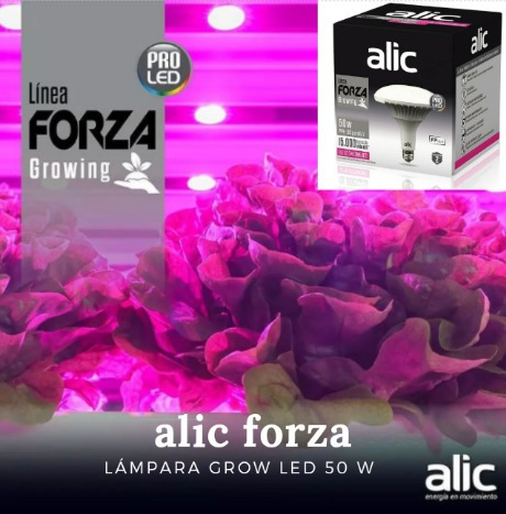 Imagen 2 de 5 de Lámpara Led Alic Cultivo Indoor Growing 50 W X 2 U.