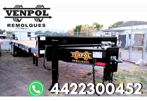 Remolque Lowboy Dos Ejes 30 Ton Para Retro, Motoconformadora