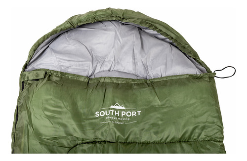 Bolsa De Dormir South Port By Gadnic Camping Compacta De Alta Montaña Color Verde