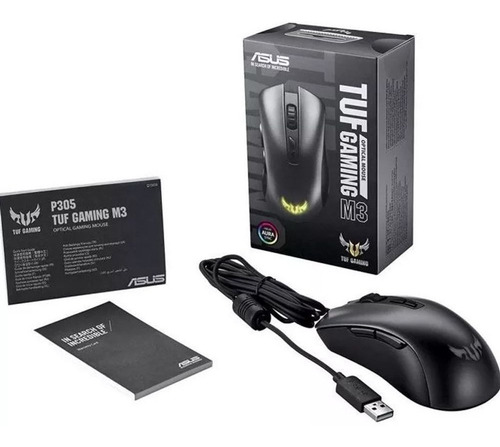 Imagem 3 de 4 de Mouse Gamer Asus Tuf Gaming M3 7000dpi 7 Botões Usb Rgb Aura