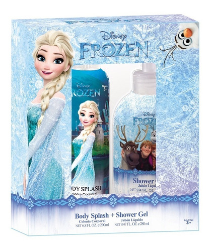 Set De Frozen Body Splash Mas Shower Gel