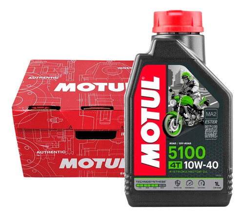 Óleo de motor Motul semi-sintético 10W-30 para motos e quadriciclos de 12 unidades / 1L