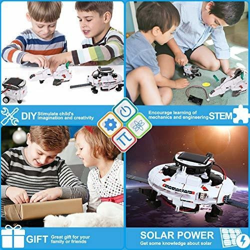 Tomons Stem Juguete 6 1 Robot Solar Kit Aprendizaje Para 1f