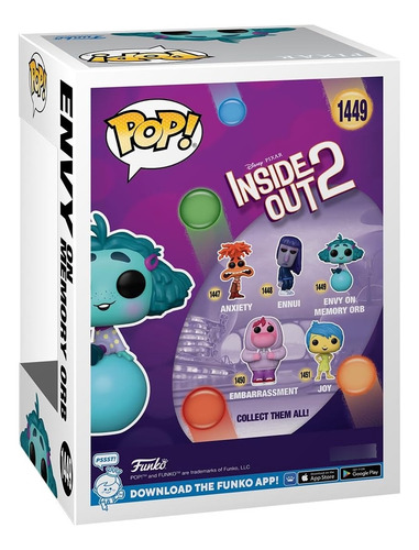 Funko Pop Disney Intensamente 2 Envidia En Orbe De Memoria .