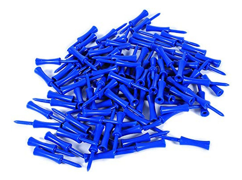 Keenso 68mm Golf Tees, 100pcs Plastic Golf Tees, Durable Blu