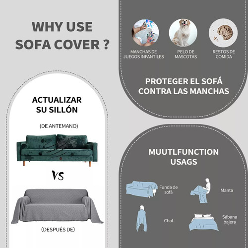 1pcs Maange Cubre Sillones Funda Para Sillón Sofá Protector Cubre Sala Multi 180*230cm Estilo 1 Cubre Salas Sofa Fundas para Salas