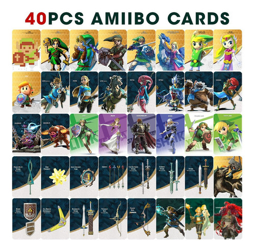 40 Tarjetas Nfc Amiibo- Zelda: Tears Of The Kingdom