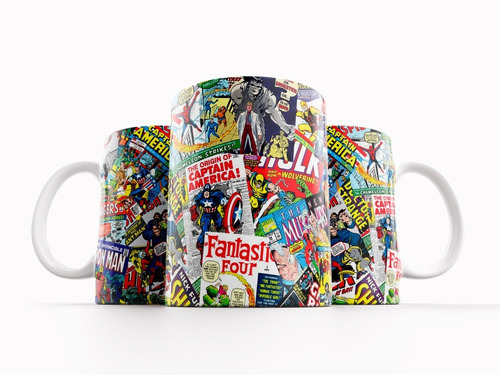Imagem 5 de 5 de Caneca Geek Quadrinhos Marvel Super Herois