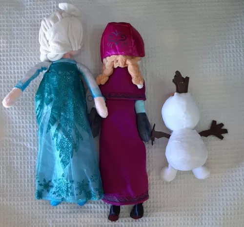 Bonecas Pelúcia Frozen Anna E Elsa Pronta Entrega 50cm