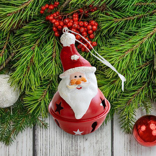 3 Enfeite De Natal Sino Pendurado Versátil Para Papai Noel