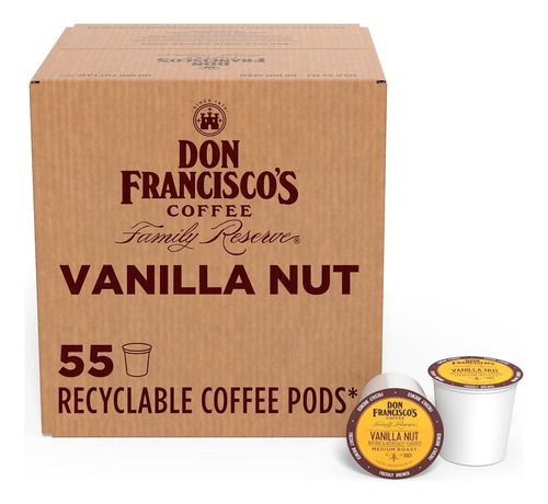 Cápsulas De Café De Tostado Medio De Vainilla Y Nueces De Do