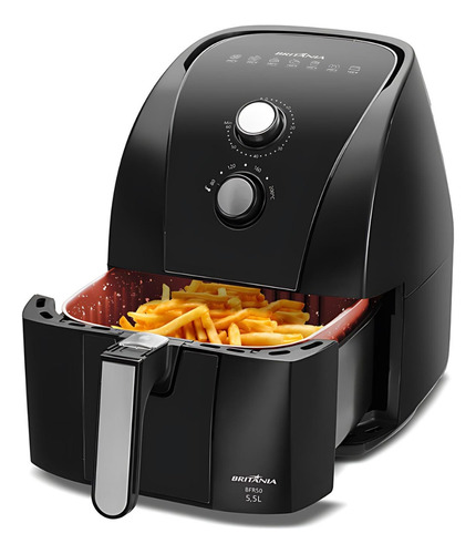 Fritadeira Air Fryer 5,5 Litros Bfr50 Redstone Britânia 220v