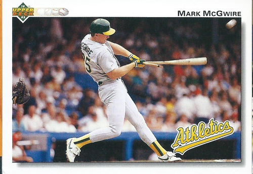 Barajita Mark Mcgwire Upper Deck 1992 #153 Atleticos