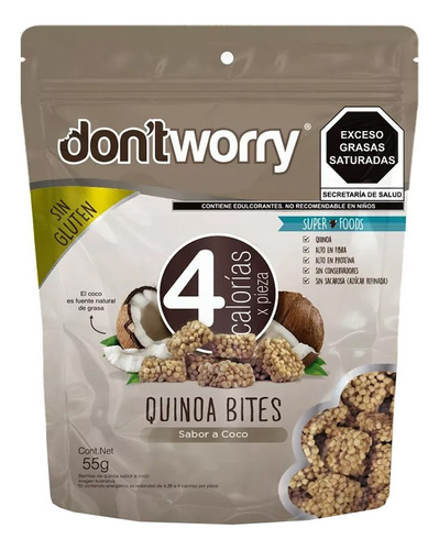 Quinoa Bites Dont Worry Coco 55g