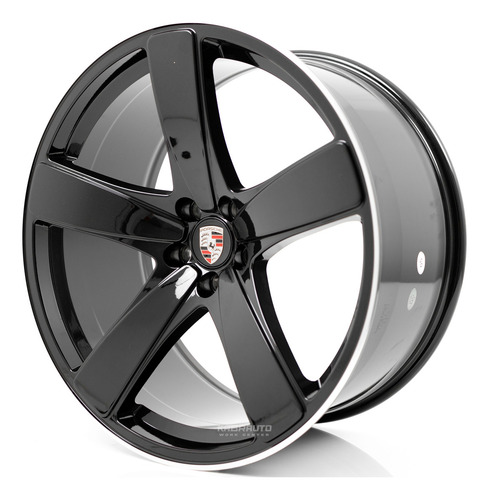 Rodas 21 Porsche Macan Gts Super Côncavas 5x112 Duas Talas Cor Preto-brilhante