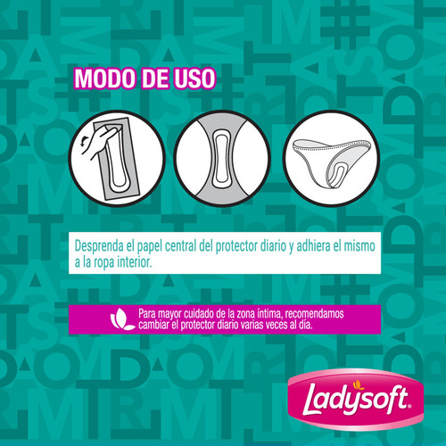 Protectores Diarios Ladysoft Ultra Delgada 20 Unidades