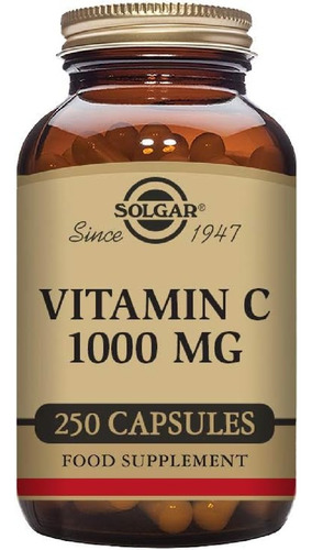 Vitamina C 1000 Mg Solgar 250 Cápsulas