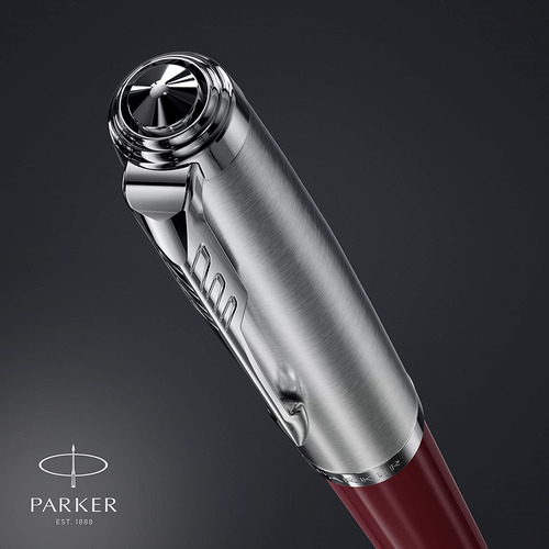 Pluma Estilografica Parker 51 | Barril Color Burdeos Con ...