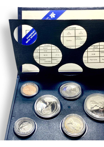 Wow Set 6 Monedas De Canadá Con Estuche Año 1982 (Usado)